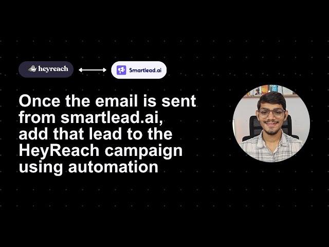 Automated Email & LinkedIn Outreach | HeyReach.io & Smartlead.ai Integrations