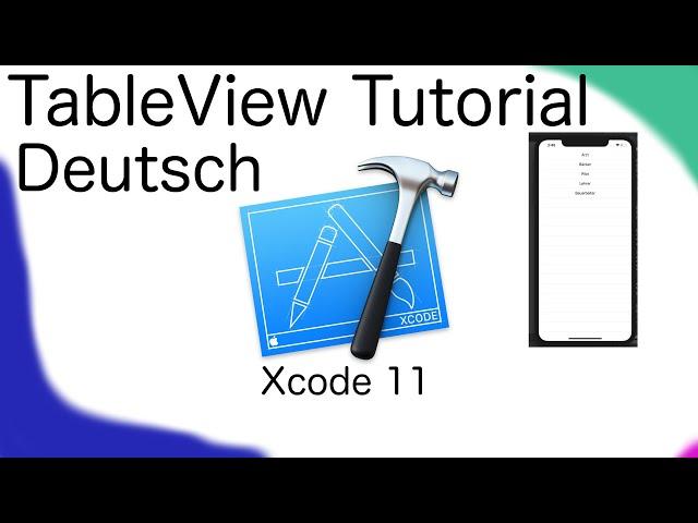 TableView Tutorial [Deutsch] | Xcode 11 | Swift 5