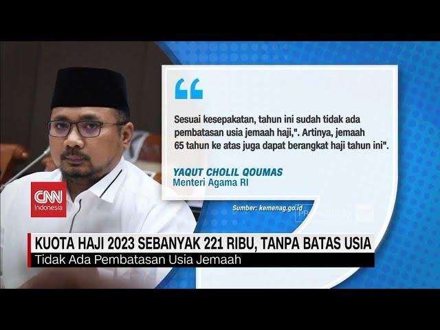 Kuota Haji 2023 Sebanyak 221 Ribu, Tanpa Batas Usia