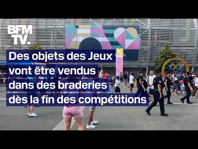 Des équipements et objets des Jeux de Paris 2024 vont être vendus dans des braderies