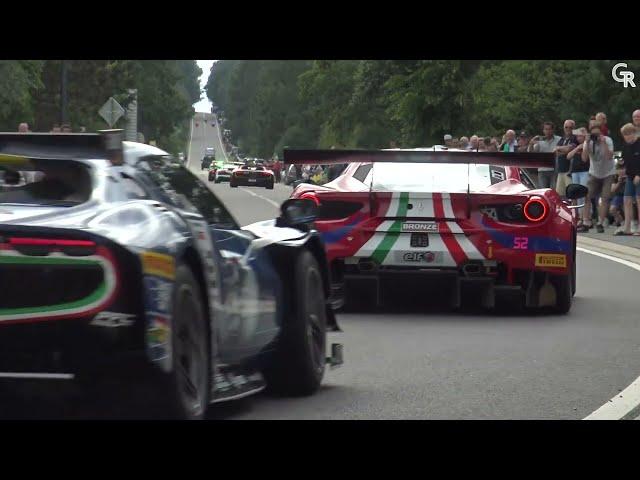 Parade 24h Spa 2023 : GT cars on public road !
