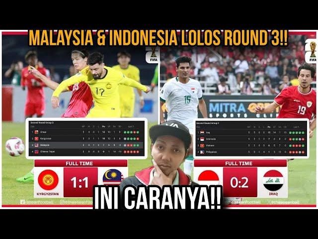 MENYALA!! INDONESIA & MALAYSIA LOLOS KE ROUND 3 KELAYAKAN PIALA DUNIA 2026 | BEGINI CARANYA!!