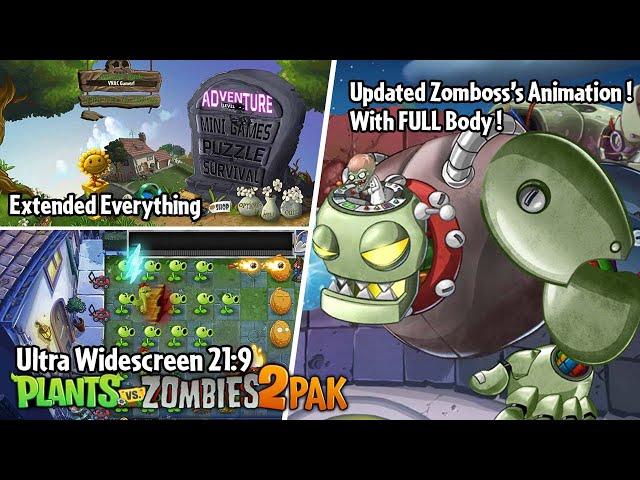 PvZ 2 PAK Ultra Widescreen 21:9 | by HenryJK & VNAC Official | Gameplay & Link Download