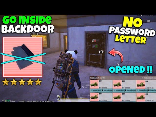 New Trick to open Black door without Password Letter | PUBG METRO ROYALE