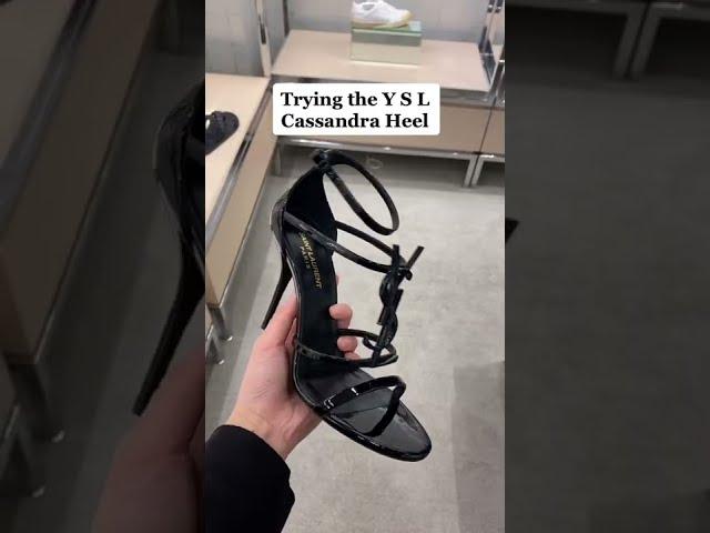 LUXURY TRY ON: YSL CASSANDRA HEEL