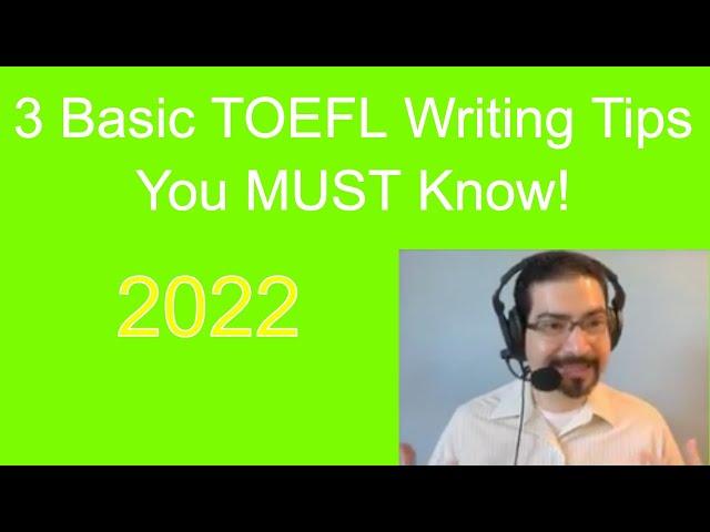 3 basic TOEFL writing tips you MUST know with Joseph from NoteFull