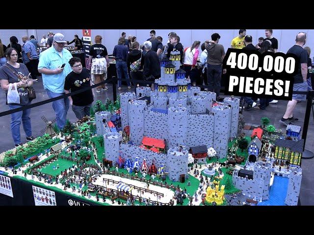 Huge LEGO Spiral Castle with 400,000 Pieces