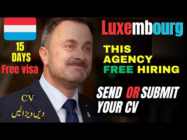 How to Apply Online Luxembourg Visa 2024 | Luxembourg Country Work Visa | Jobs in Luxembourg