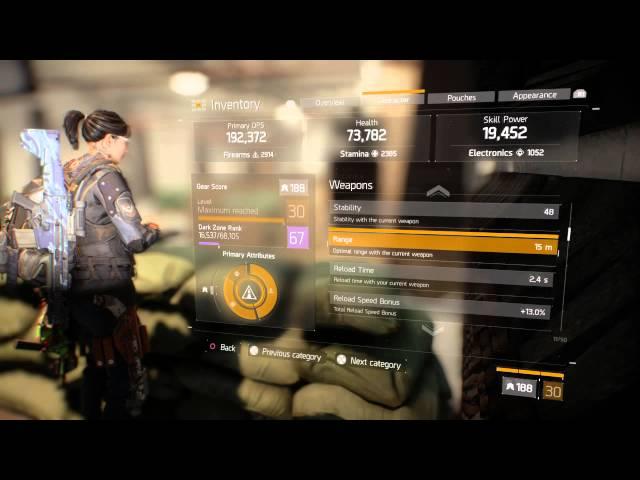 Tom Clancy's The Division™ Vector critical hit chance bug