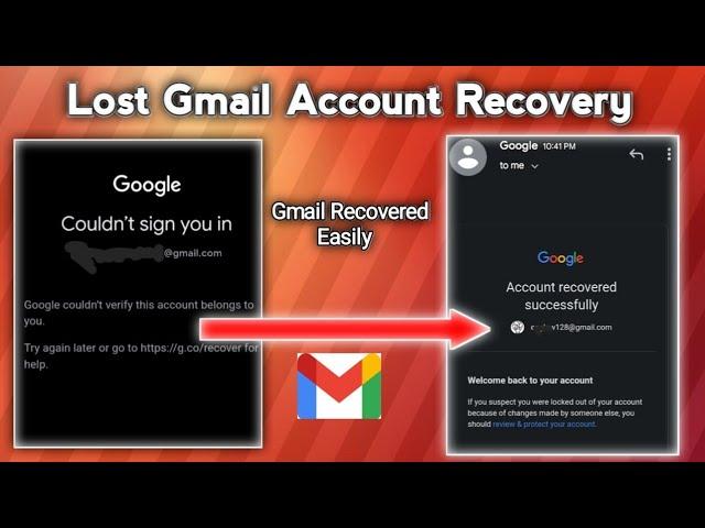 How To Recover Lost Gmail Account Easily 2024