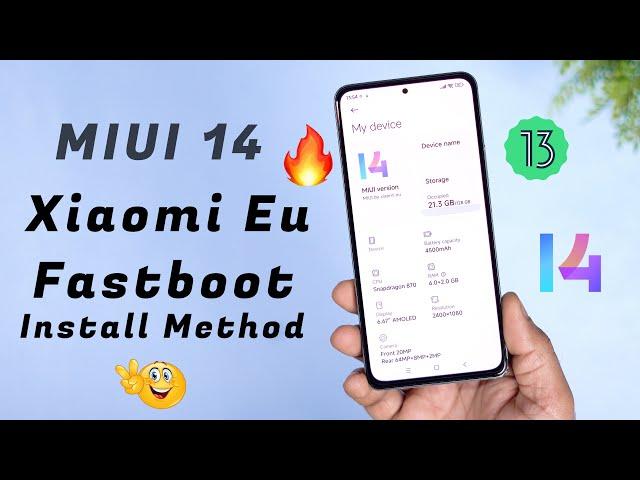 How to Flash Android 13 MIUI 14 Xiaomi Eu ROM | INSTALL Android 13 MIUI 14 Eu Fastboot ROM 