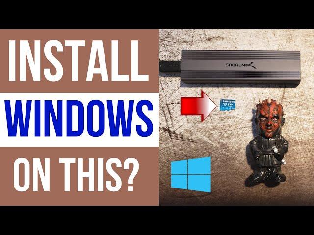 Run Windows 10 from a microSD card! - Windows To Go setup using Rufus