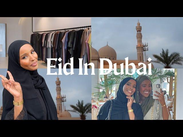 EID VLOG IN DUBAI  Eid Prayer in a Muslim country, Brunch, Abaya shopping & Aesthetic cafes 