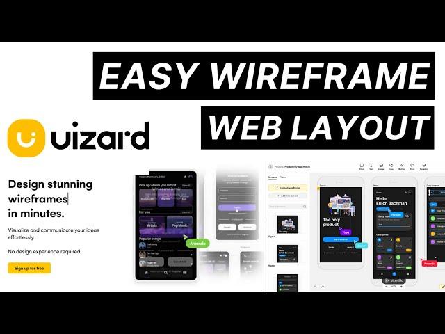 Easy Wireframe Website Mockups - Client Collaboration Feedback - Uizard Free