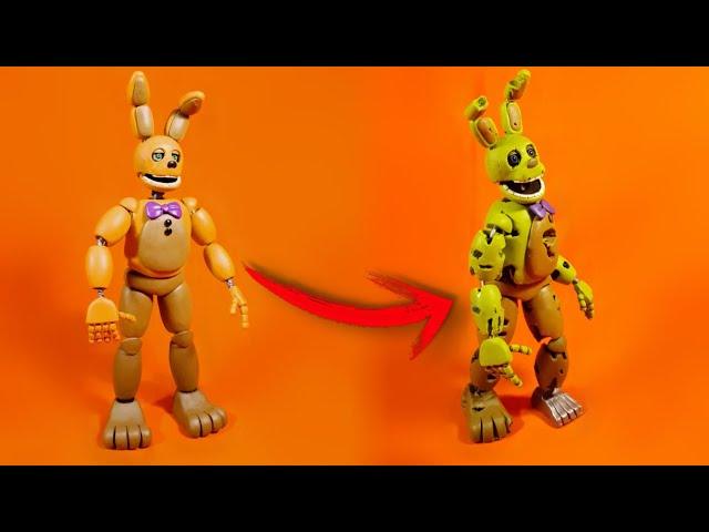 WITHERED SPRINGBONNIE(FNAF FAN MADE) PLASTILINA PORCELANA POLYMER CLAY