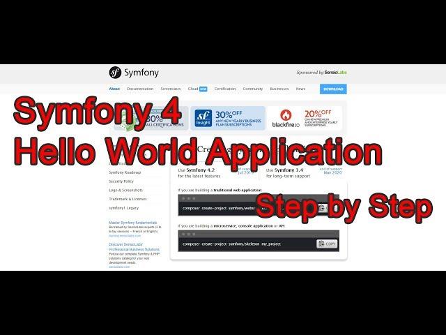 Symfony 4 – Creating a Simple Hello World Application Step By Step