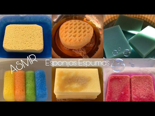 ASMR Compilation Satisfying Sponges Squeezing  (12 Vídeos) Apertando Esponjas