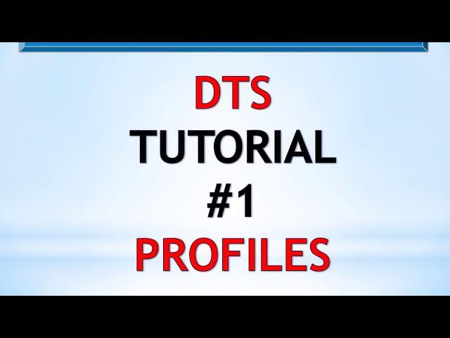 514th AMW DTS Tutorial 1 Profiles