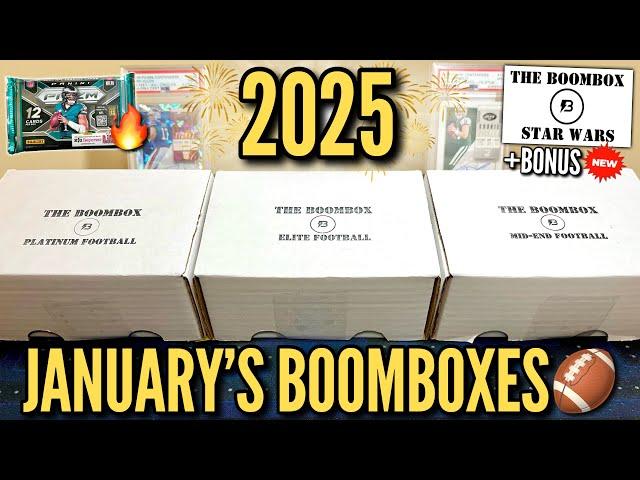 STARTING 2025 OFF HOT (+BONUS)!  January's Elite, Platinum, & Mid-End Football Boomboxes