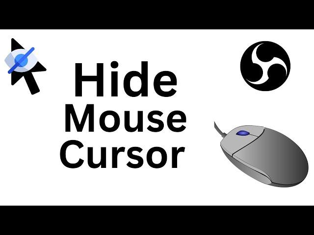 How To Hide Mouse Cursor In Obs Window Capture