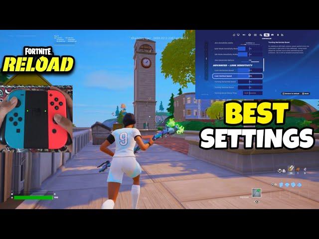 Nintendo Switch Fortnite Reload Gameplay + BEST SWITCH SETTINGS