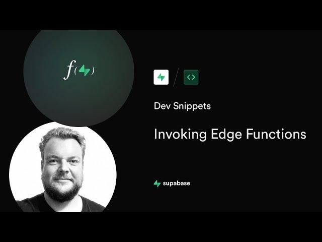 Invoking Supabase Edge Functions