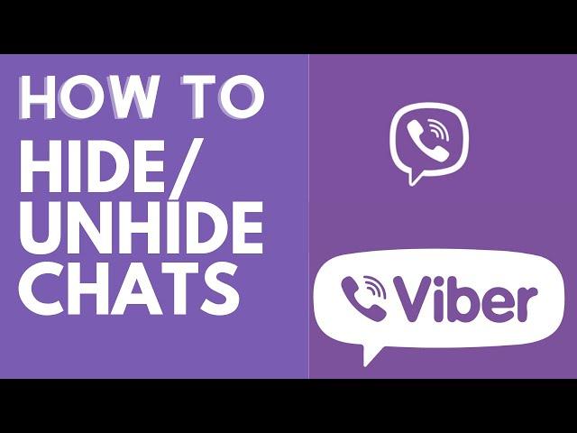 How to Hide/UnHide Chat on Viber 2020