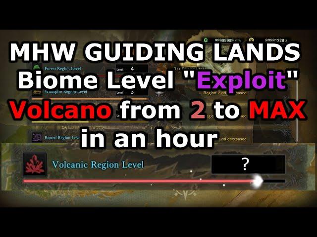 MHW Guiding Lands Fast BIOME Levelling "Exploit" (possible solo)