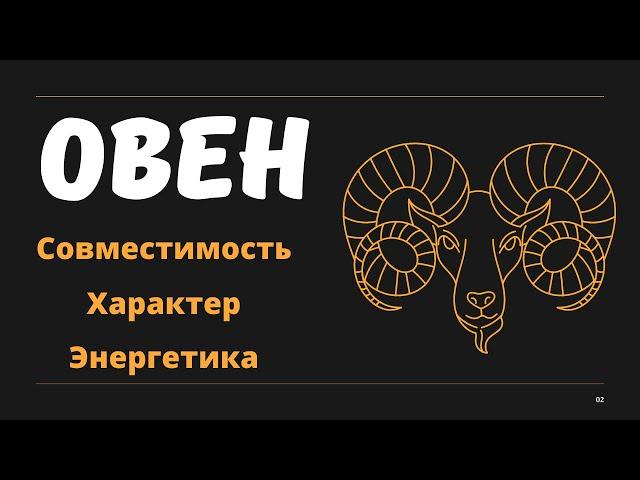 Знак Зодиака ОВЕН (Совместимость Характер Энергетика)