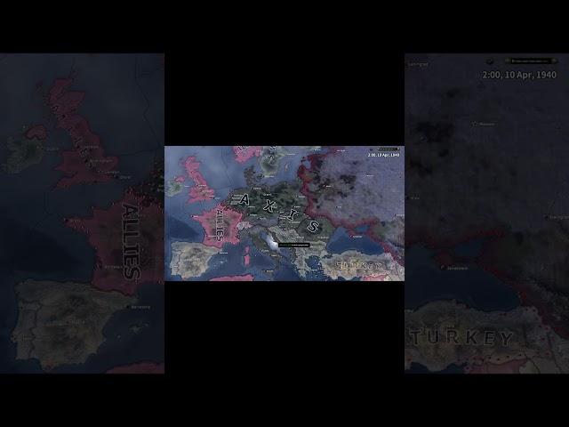 Buffed France In 1939 Hoi4 timelapse  #hoi4#shorts