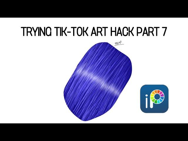 TRYING TIK-TOK ART HACK PART 8 || IBIS PAINT X #shorts