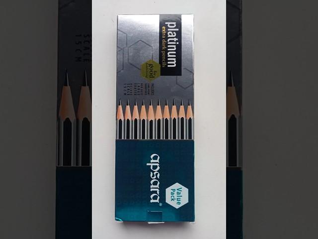 Apsara Platinum extra dark pencil 20 pcs pack with scale #stationery