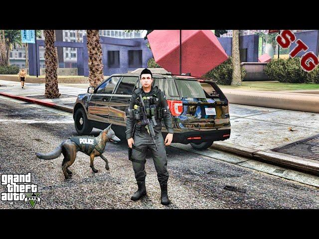 FORD EXPLORER| K9 PATROL!!!| #104 (GTA 5 REAL LIFE PC POLICE MOD)