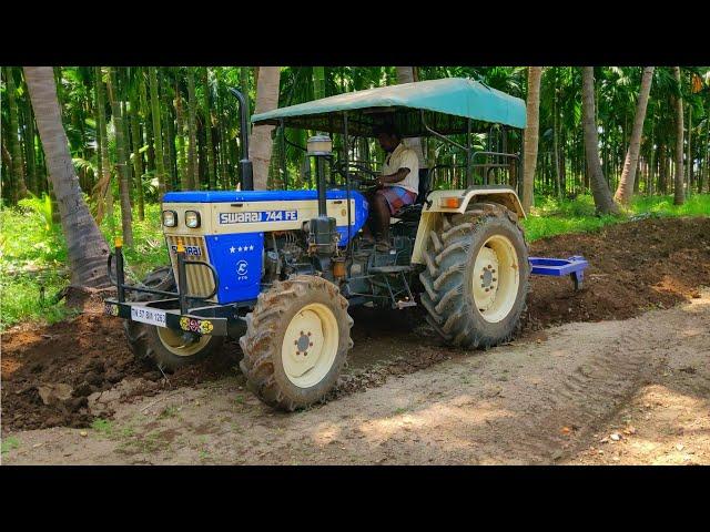 Swaraj 744 FE 4wd tractor | Draft sensing performance | Duck foot cultivator | 2wd vs 4wd