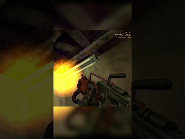 Glitch bug in Half Life on the Crossfire map with the Tau Cannon #shorts #short #games #halflife 