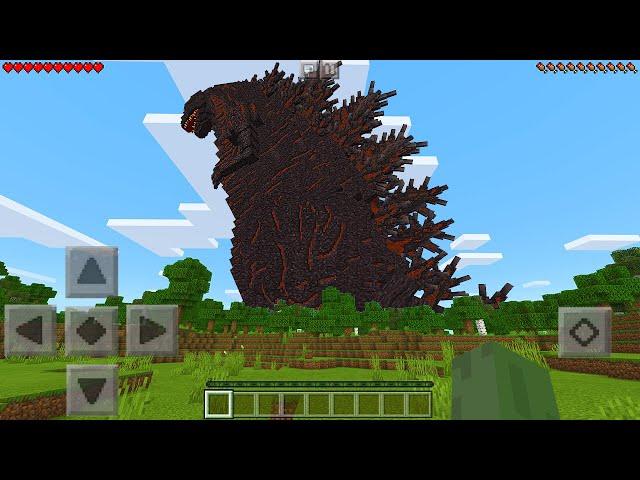 I Found SHIN GODZILLA in Minecraft Pocket Edition... (Godzilla DLC)