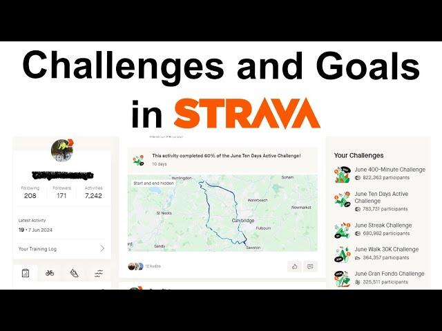 Challenges and Goals in Strava. #cycling #strava #lovecycling #stravacycling #goals