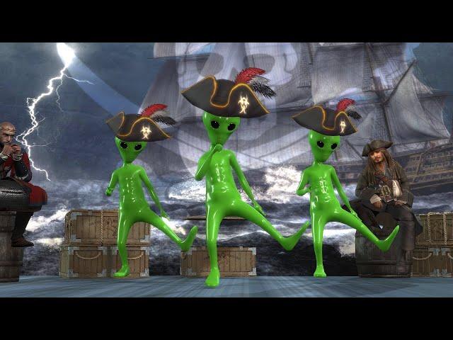 Nathan Evans - Wellerman (Green Alien dance Sea Shanty)  by SukemTV [4K]