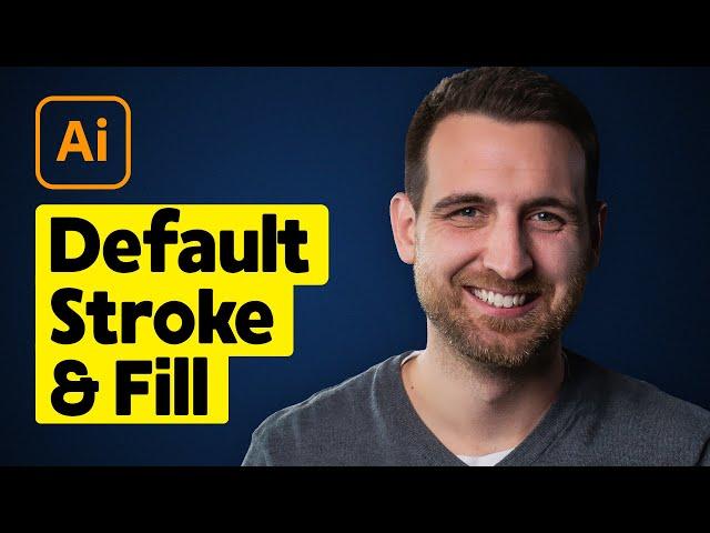 How to Select Default Stroke and Fill in Illustrator (Black & White)