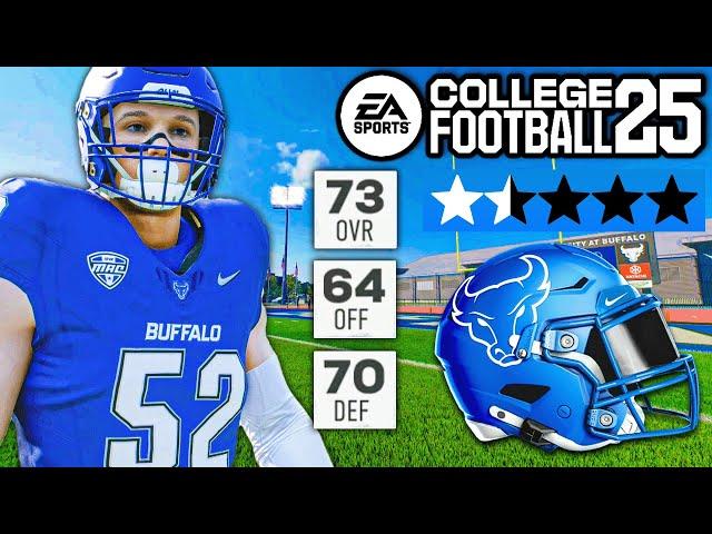 College Football 25 Dynasty Ep.1 - Building the 1 Star Buffalo Bulls