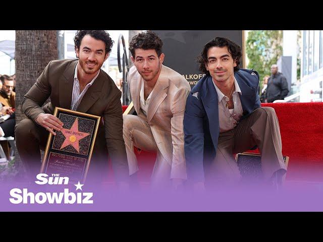 Jonas Brothers get star on Hollywood Walk of Fame