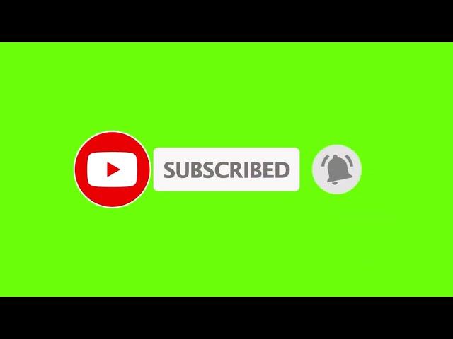 1. Green Screen Subscribe Button (No Copyright)