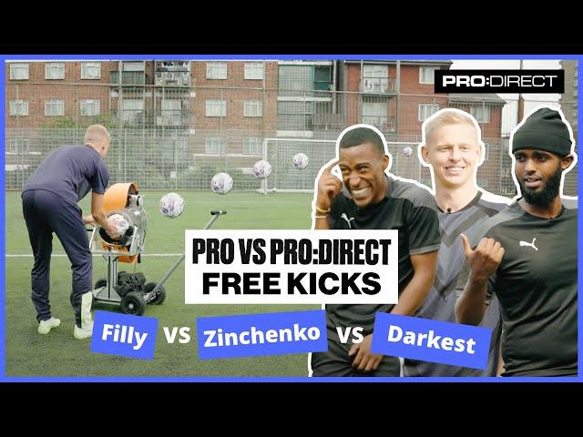 ZINCHENKO TRIES TO TEACH DARKESTMAN FOOTBALL  | Pro vs Pro:Direct ft Zinchenko, Filly & Darkestman