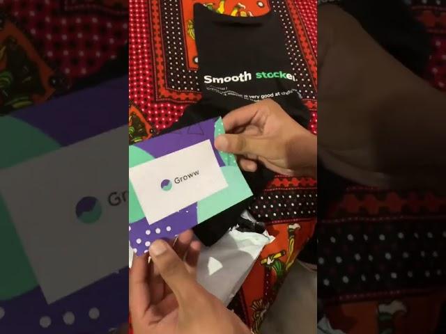 Groww app free goodie(T-shirt)|Unboxing of Groww T-shirt | Groww gift