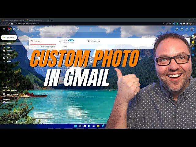 How To Put Your Own Picture on GMAIL Background (Custom Gmail Background)