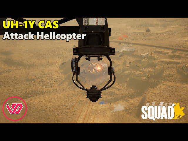 Attack Helicopter UH-1Y CAS on Tallil | #SQUAD #SQ_UA