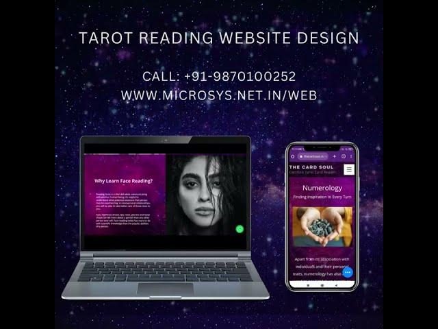 Wix Website Design for Sale - Spiritual | Tarot Card Reading | Numerology | Face Reading | Reiki