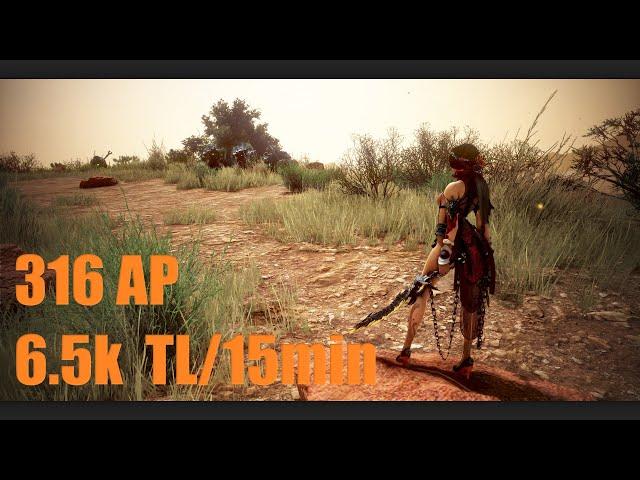 [PvE]BDO - Black Desert Online - 316 AP - Lahn Awakening - Tungrad Ruins(6.5k tl/15min)