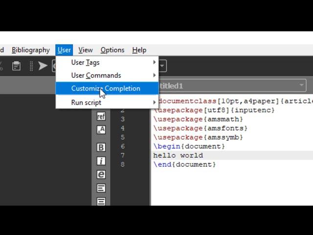 autocomplete in texmaker - using autocompletion for latex