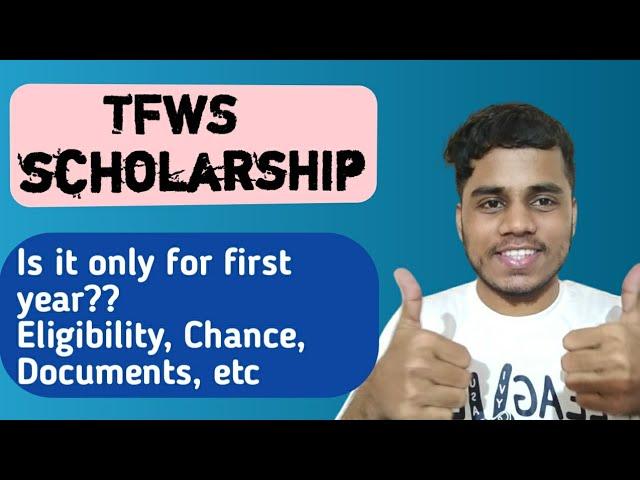 TFWS Scholarship- All Doubts Cleared!! (MHT CET 2021)